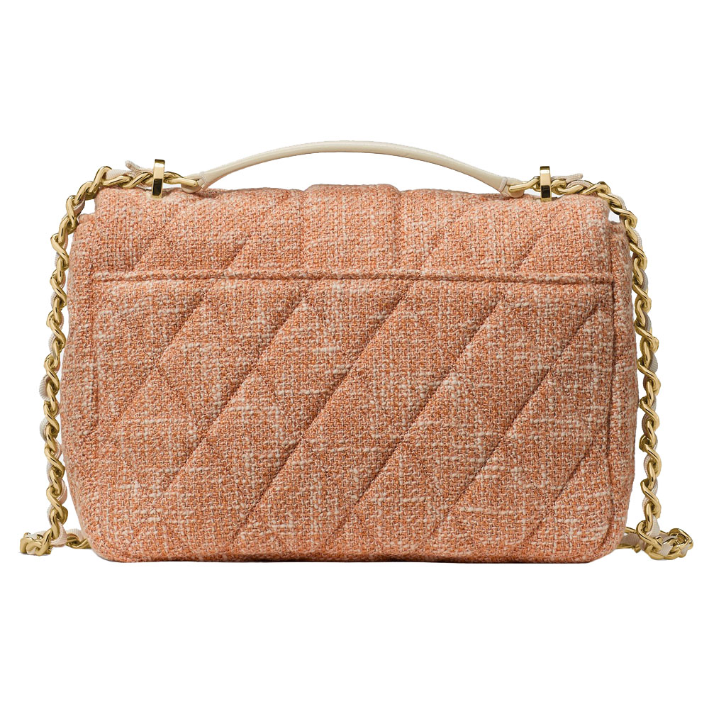 Kate Spade Carey Quilted Tweed Crossbody Bag Orange Jasper Multi # KN593