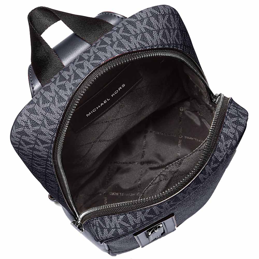 Michael Kors Cooper Signature Logo Sling Pack Admiral Pale Blue Dark blue # 37F5LCOC2B