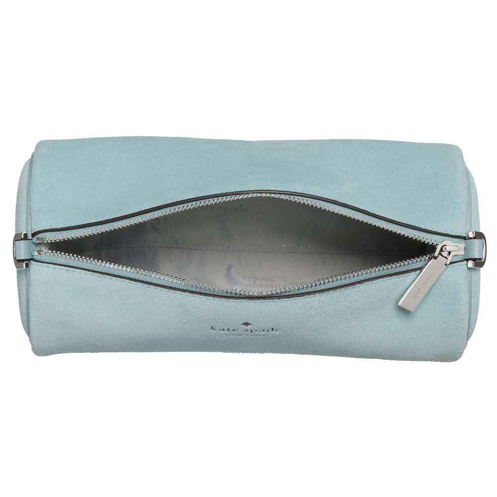 Kate Spade Roulette Suede Crossbody Bag Aventurine Blue # KO182