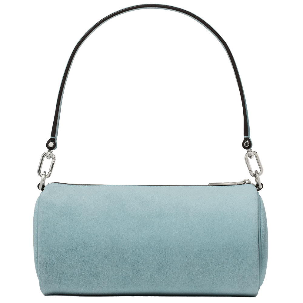 Kate Spade Roulette Suede Crossbody Bag Aventurine Blue # KO182