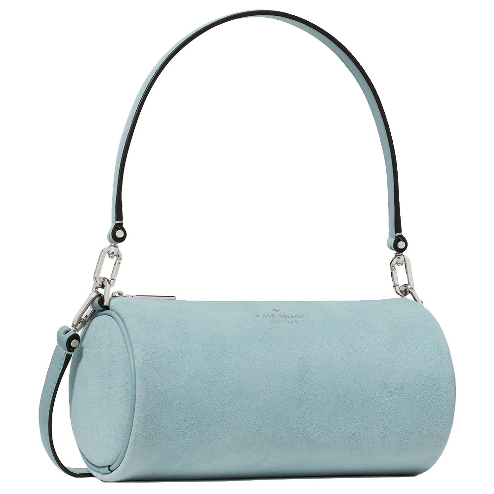 Kate Spade Roulette Suede Crossbody Bag Aventurine Blue # KO182