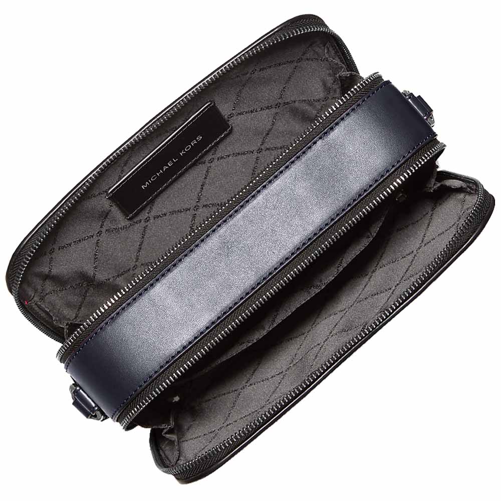 Michael Kors Cooper Signature Logo Crossbody Bag Admiral Pale Blue Dark blue # 37F5LCOM5B