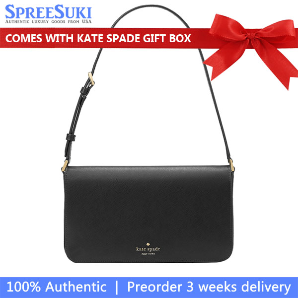 Kate Spade Staci Medium Shoulder Bag Black # KF371