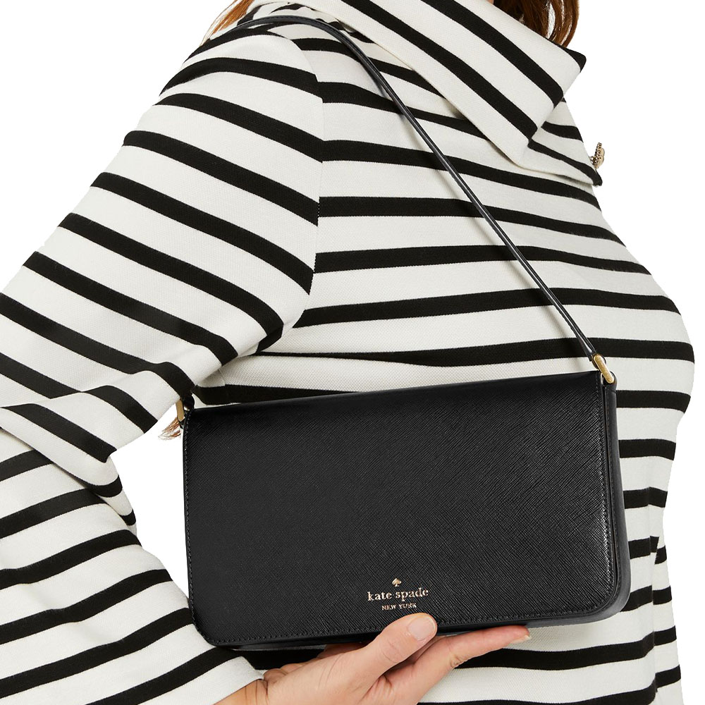 Kate Spade Staci Medium Shoulder Bag Black # KF371