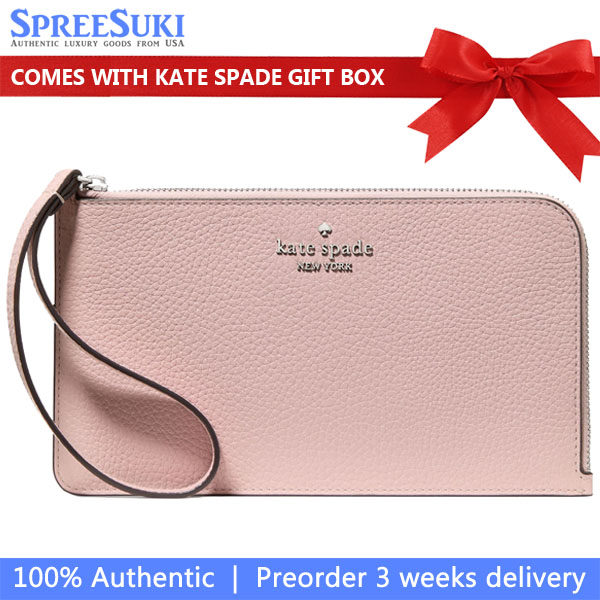 Kate Spade Large Wristlet Lucy Medium L-Zip Wristlet Tutu Pink # KE574
