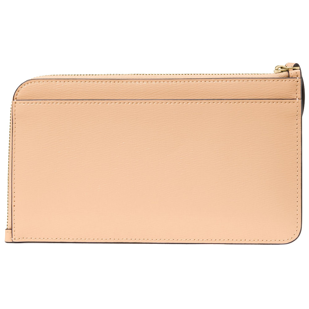 Kate Spade Lucy Medium L-Zip Wristlet Citrus Glaze Peach # KN216