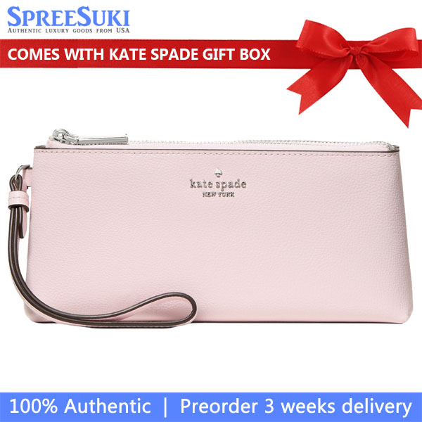 Kate Spade Wren Wristlet Shimmer Pink # KO545