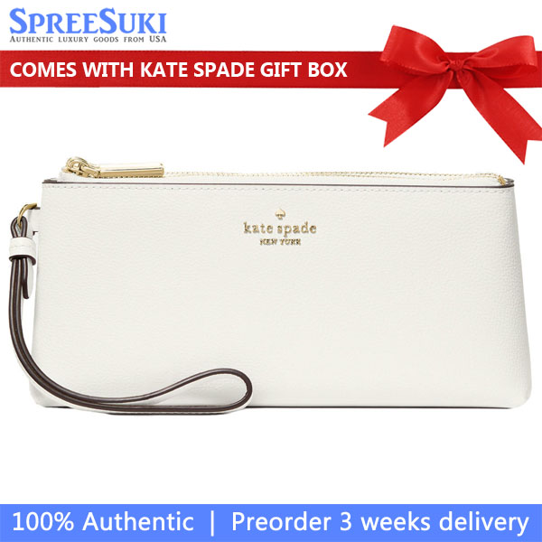 Kate Spade Wren Wristlet Meringue White # KO545