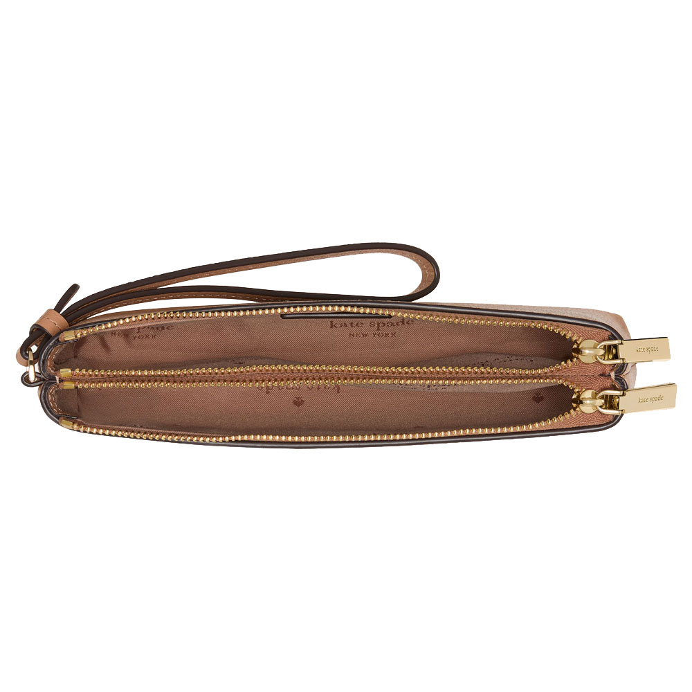 Kate Spade Wren Wristlet Bungalow Brown # KO545
