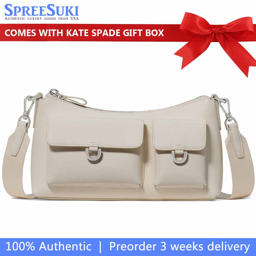 Kate Spade Cargo Crossbody Bag Cashew Milk Cream # KN666