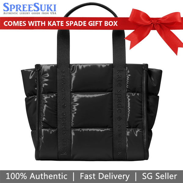Kate Spade Kip Puffy Small Tote Black # KM669