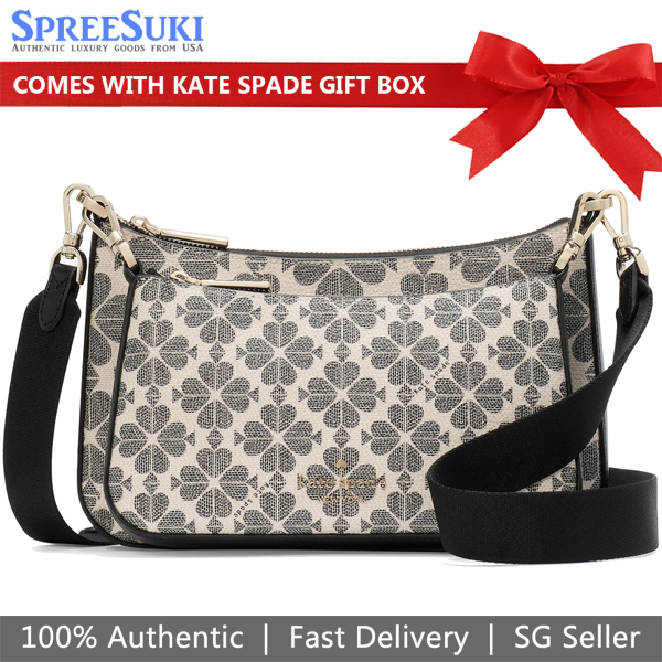 Kate Spade Spade Flower Small Crossbody Black Multi # KI372