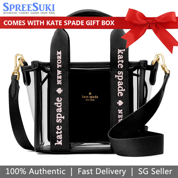 Kate Spade Kip Clear Mini Tote Black # KL063