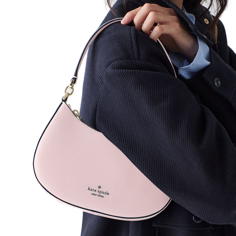 Kate Spade Paige Convertible Crossbody Shimmer Pink Light pink # KK983