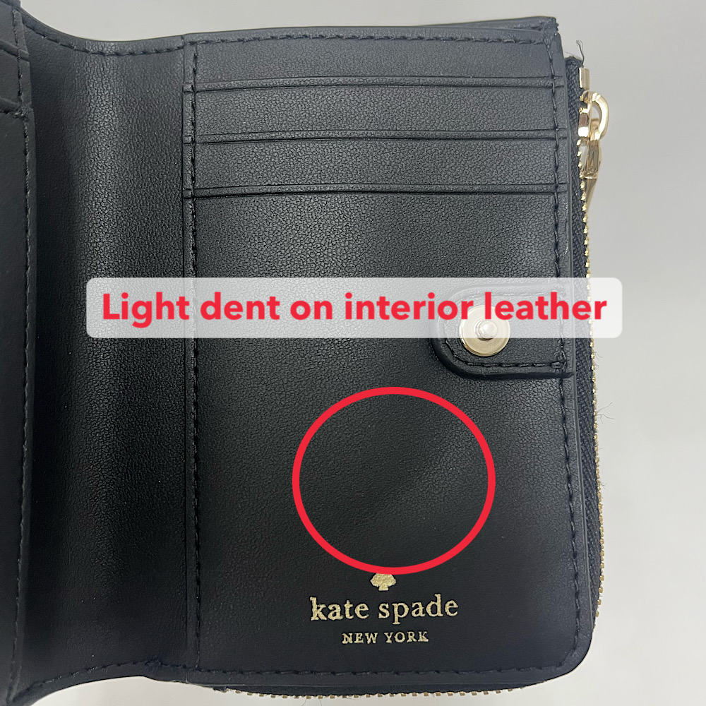 Kate Spade Small L-Zip Wallet Black # KN767D1