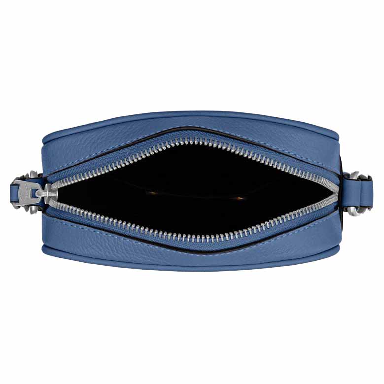 Coach Sullivan Crossbody Silver Light Denim Blue # CAT81