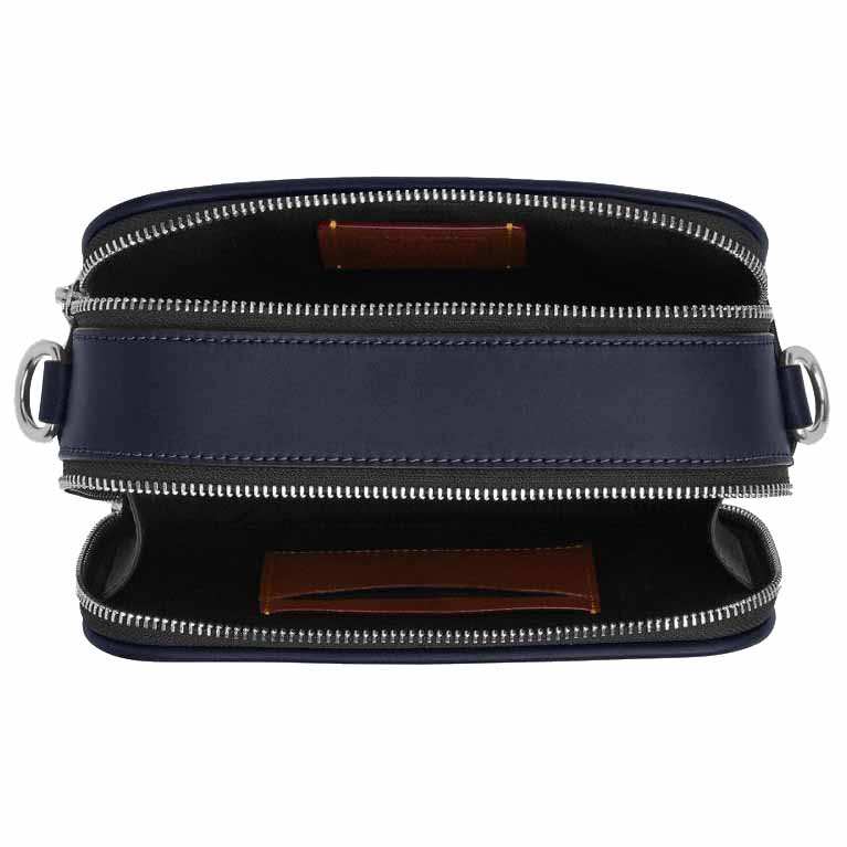 Coach Wyatt Crossbody Bag In Signature Canvas Silver Denim Chalk Blue Denim # CW365