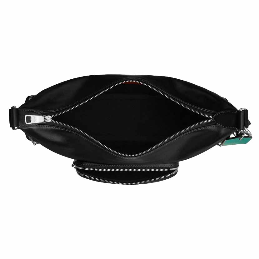 Coach Finn Crossbody Bag With Pockets And Charms Silver Black # CDY58