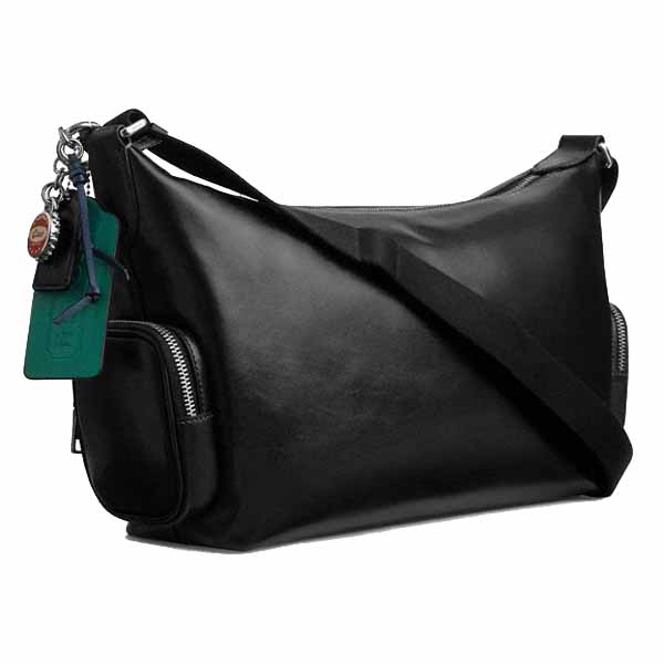 Coach Finn Crossbody Bag With Pockets And Charms Silver Black # CDY58