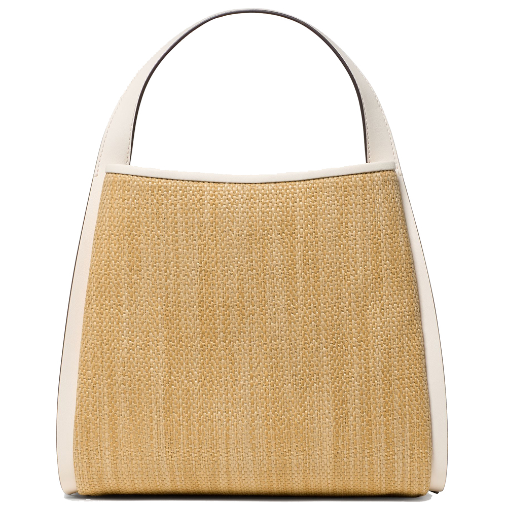 Kate Spade Knott Straw Carryall Bag Natural Brown # KO444