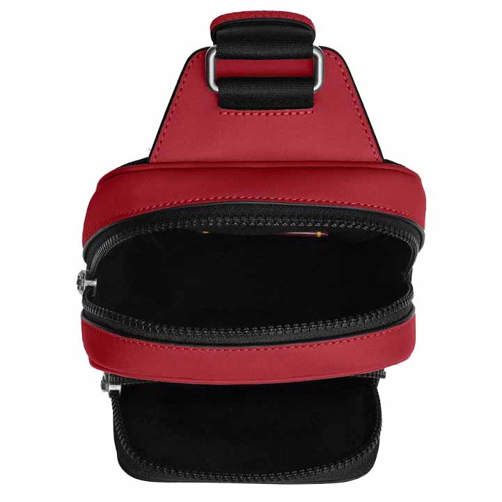 Coach Racer Sling Pack Silver True Red # CU252