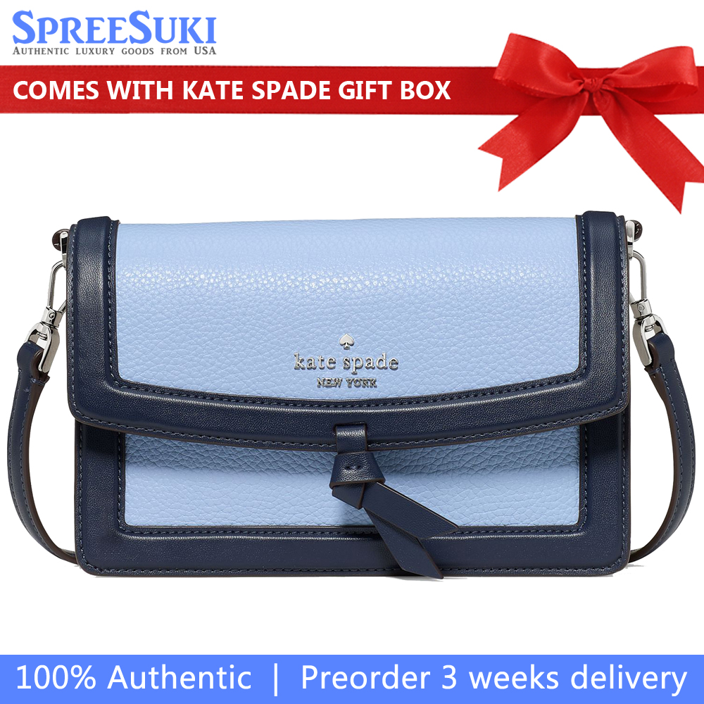 Kate Spade Knott Mini Flap Crossbody North Star Multi Blue # KM610
