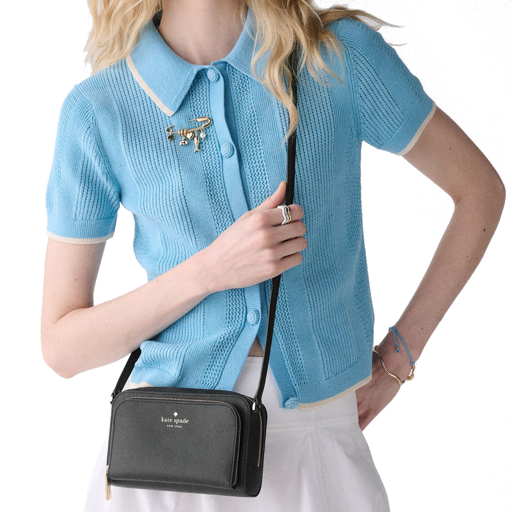 Kate Spade Staci Mini Crossbody Bag Black # KP079