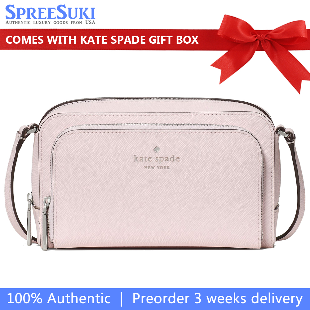 Kate Spade Staci Mini Crossbody Bag Shimmer Pink Light pink # KP079