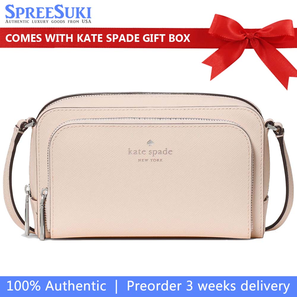 Kate Spade Staci Mini Crossbody Bag Fresh Peach Beige # KP079
