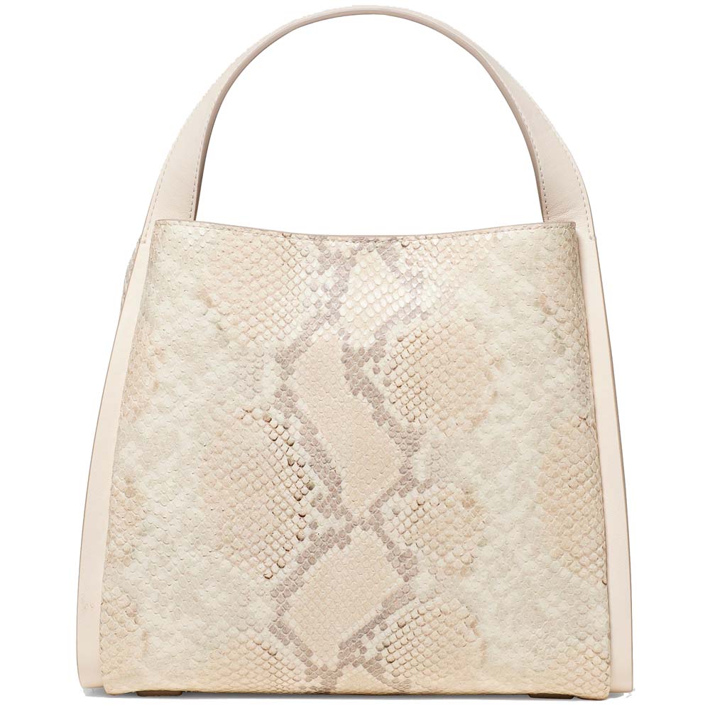 Kate Spade Knott Snake Embossed Carryall Bag Natural Multi Beige # KP041