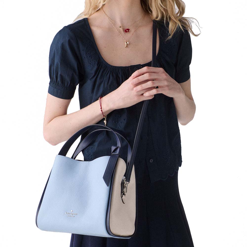 Kate Spade Knott Colorblock Convertible Carryall North Star Multi Blue # KM664