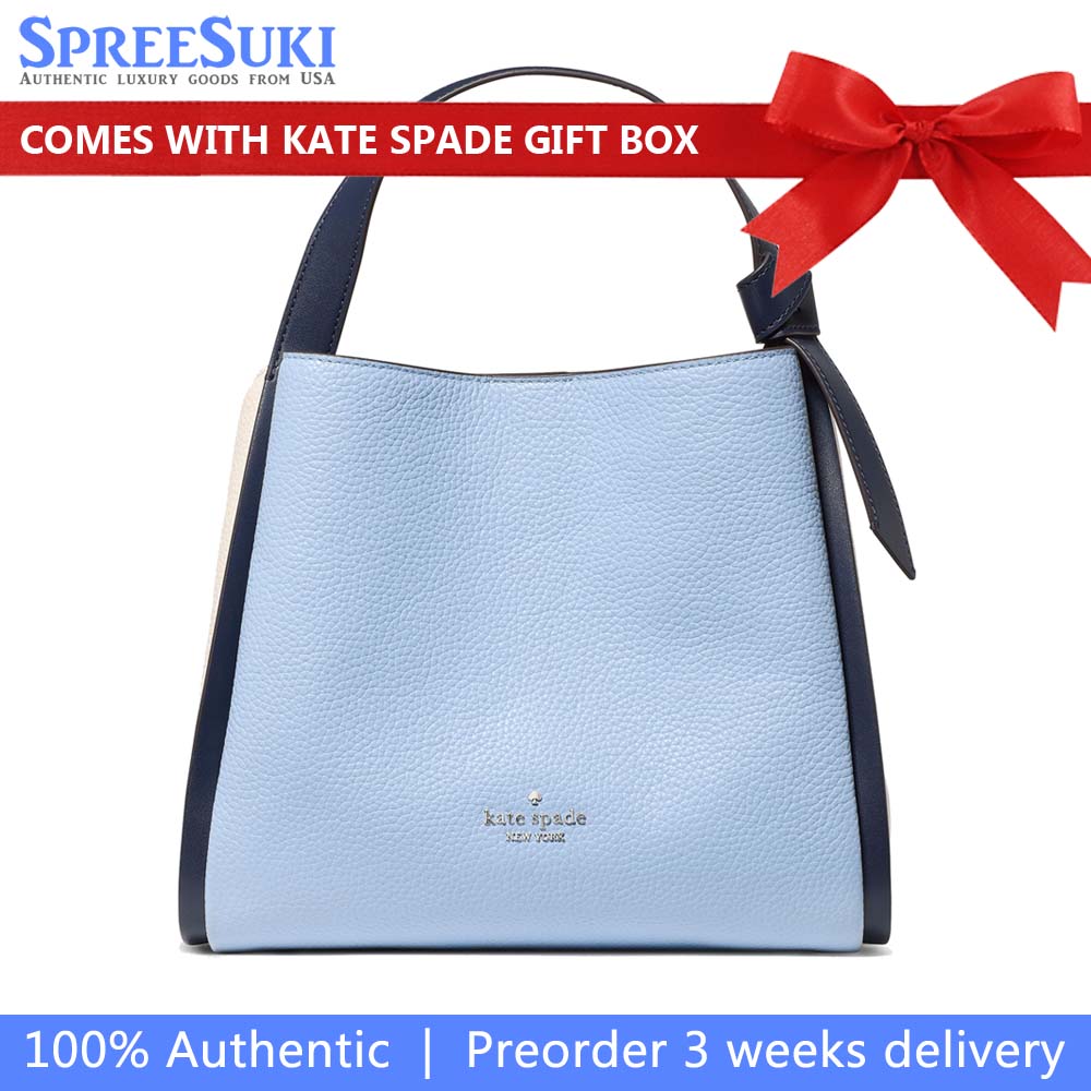 Kate Spade Knott Colorblock Convertible Carryall North Star Multi Blue # KM664