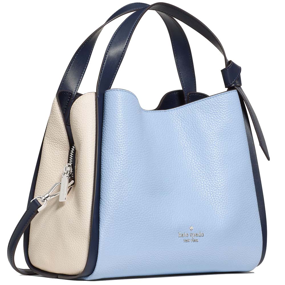 Kate Spade Knott Colorblock Convertible Carryall North Star Multi Blue # KM664