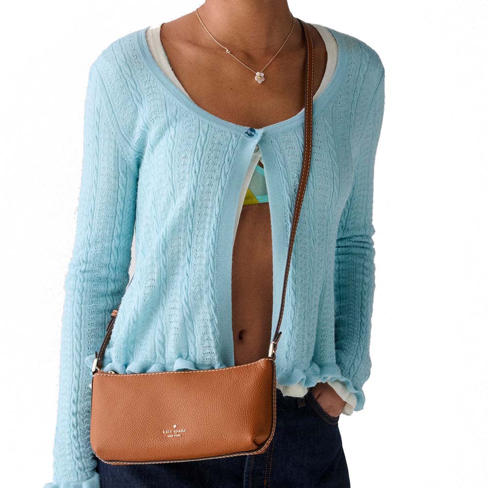 Kate Spade Lenox Mini Crossbody Bag Warm Gingerbread Brown # KP037