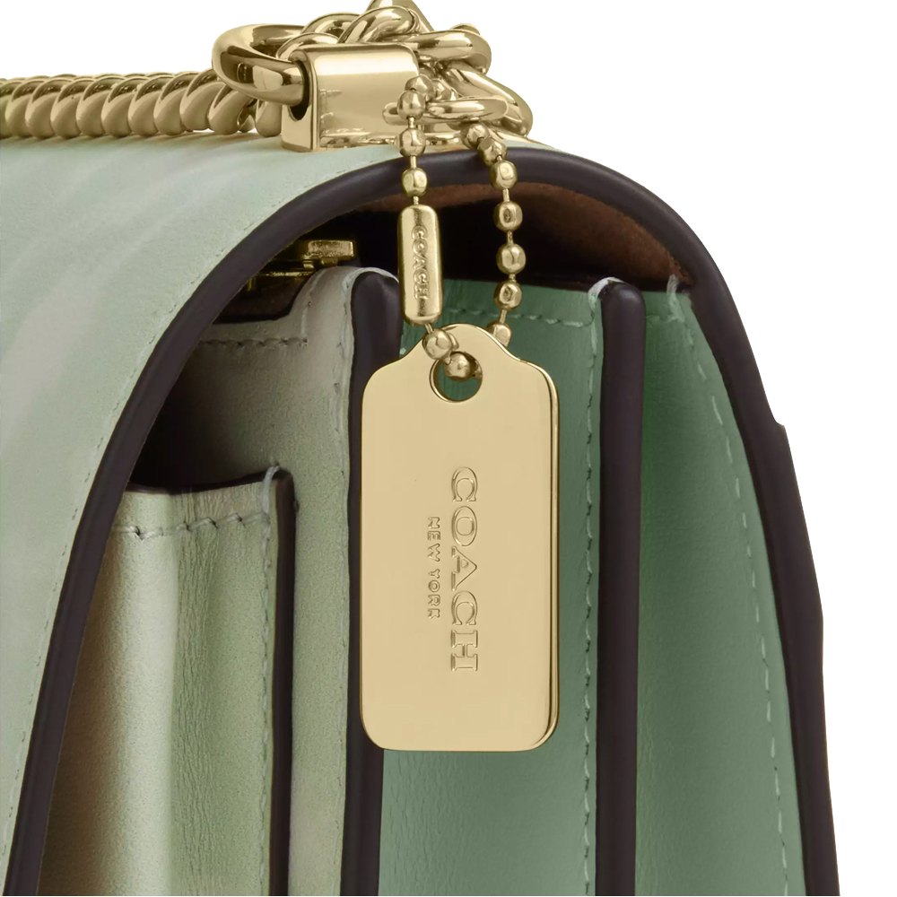 Coach Mini Klare Crossbody Bag With Floral Print Pale Green Light green # CDW81