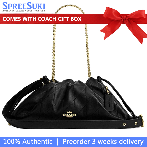 Coach Faye Large Shoulder Bag With Quilting Black # CCZ58