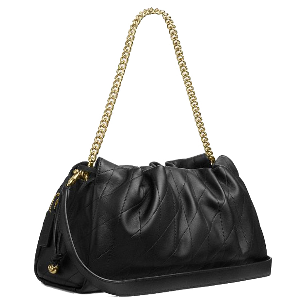 Coach Faye Large Shoulder Bag With Quilting Black # CCZ58
