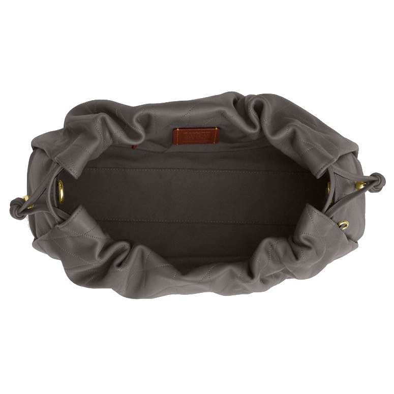 Coach Faye Large Shoulder Bag With Quilting Slate Grey # CCZ58