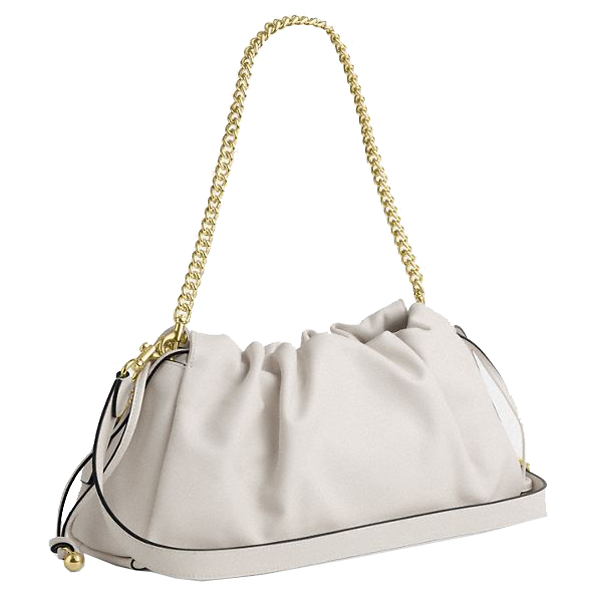 Coach Faye Large Shoulder Bag Chalk White # CCE68