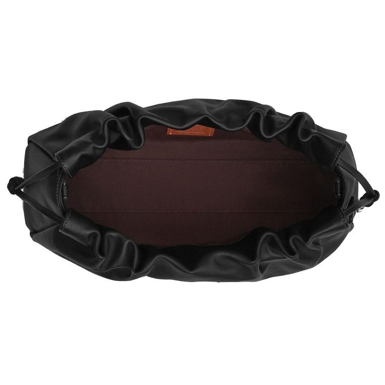 Coach Faye Large Shoulder Bag Silver Black # CCE68