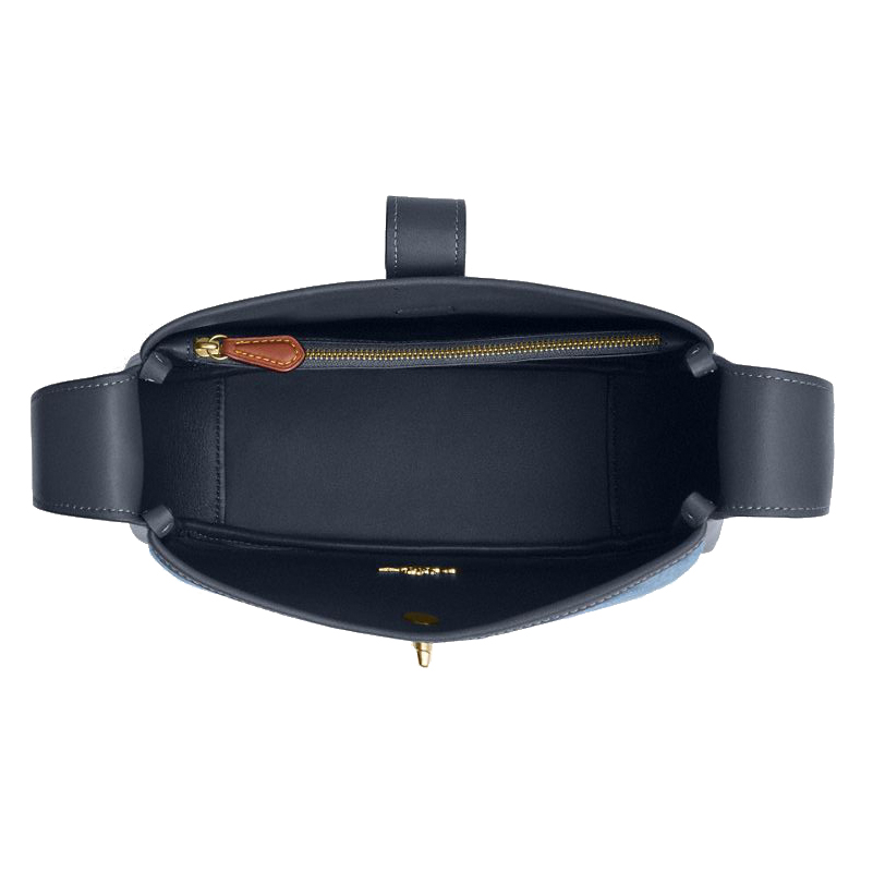 Coach Hadley Convertible Crossbody Bag In Signature Denim Indigo Blue Denim # CDB98