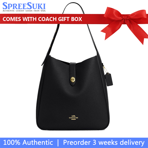 Coach Hadley Large Shoulder Bag Black # CCD65