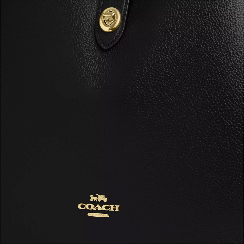 Coach Hadley Large Shoulder Bag Black # CCD65