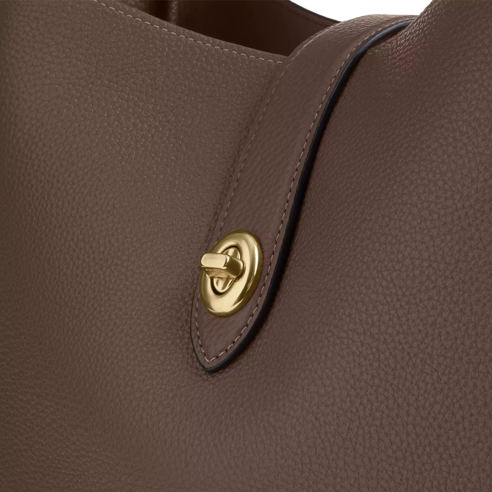 Coach Hadley Large Shoulder Bag Dark Stone Dark Grey # CCD65