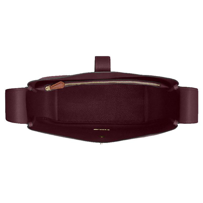 Coach Hadley Large Shoulder Bag Dark Wine Dark Red # CCD65