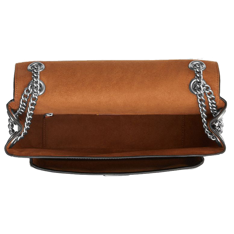 Coach Elodie Crossbody Bag Silver Black # CCF09