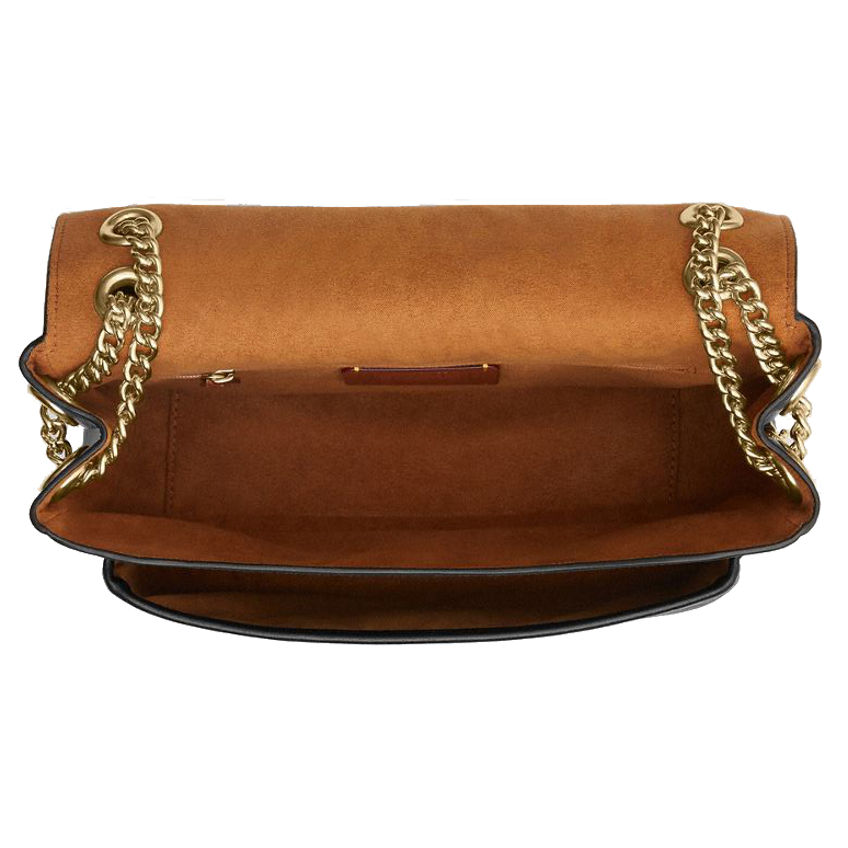 Coach Elodie Crossbody Bag In Signature Canvas Walnut Black # CCF10