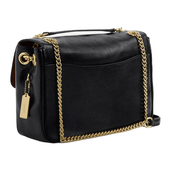 Coach Elodie Crossbody Bag In Signature Canvas Walnut Black # CCF10