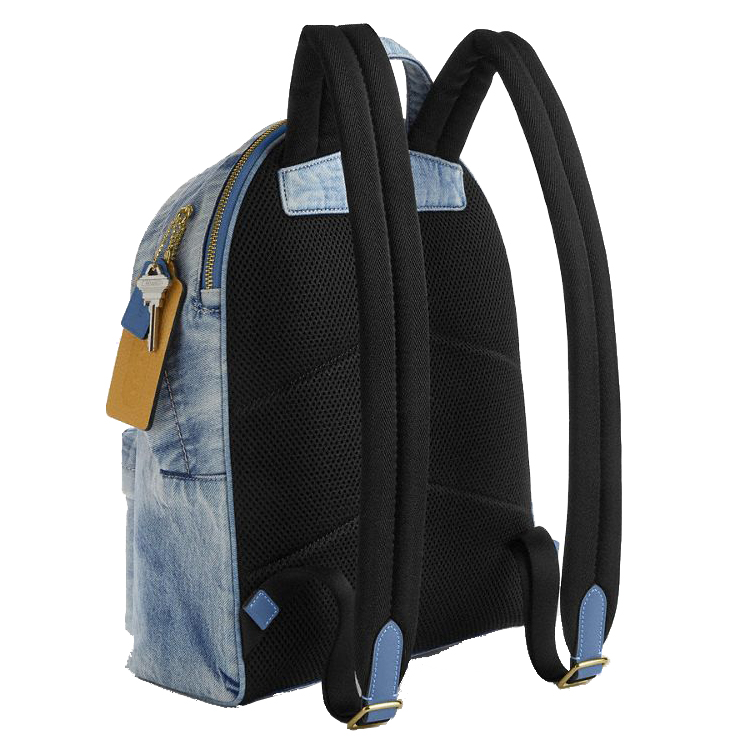 Coach Taylor Small Backpack In Loved Denim Light Indigo Light blue # CEF27