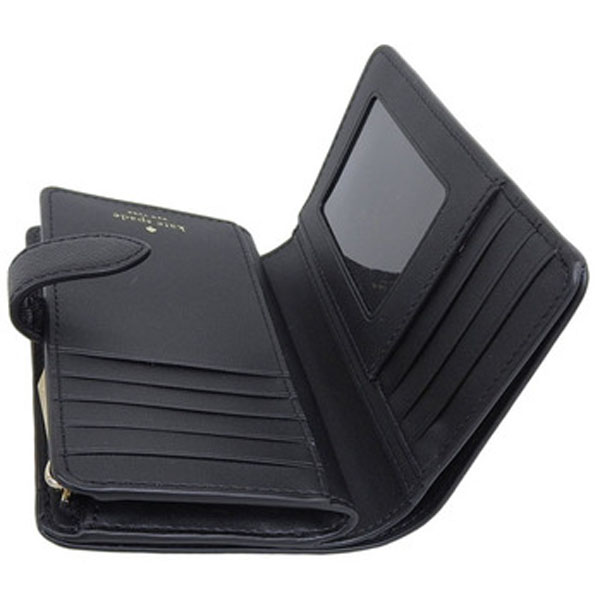 Kate Spade Medium Wallet Medium Compact Bifold Wallet Black # KN752D1